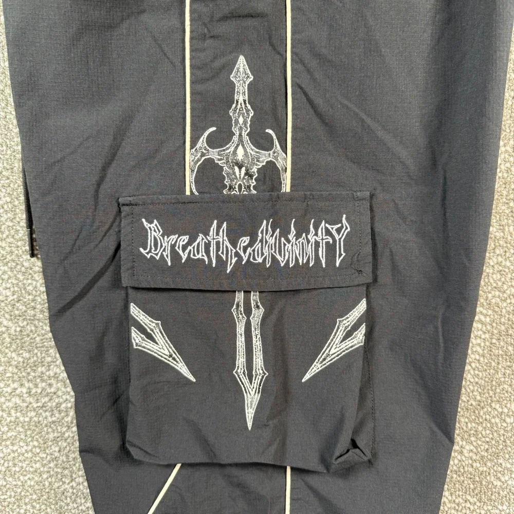 Breathe Divinity Original Divinity Cargo Pants Mens XL Black‎ Gothic Techwear